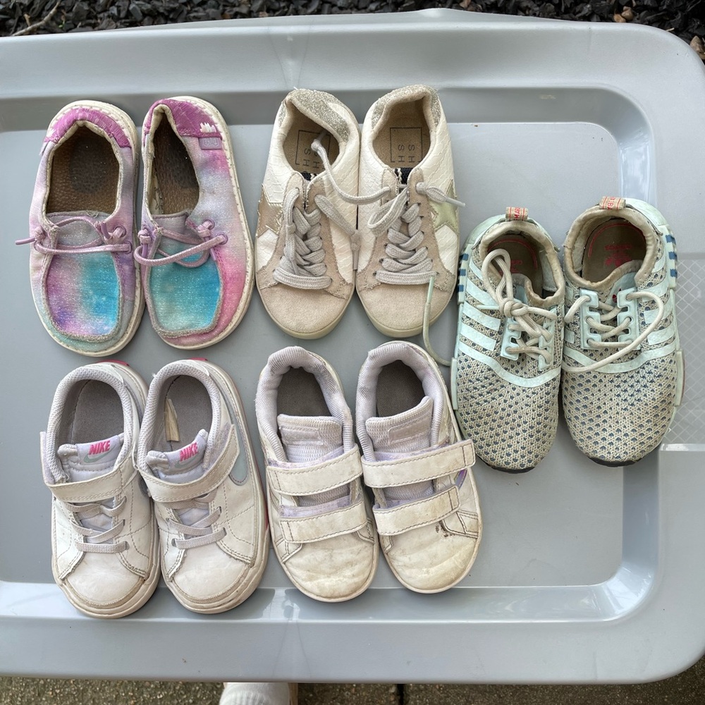 Toddler girl size 8 shoe lot